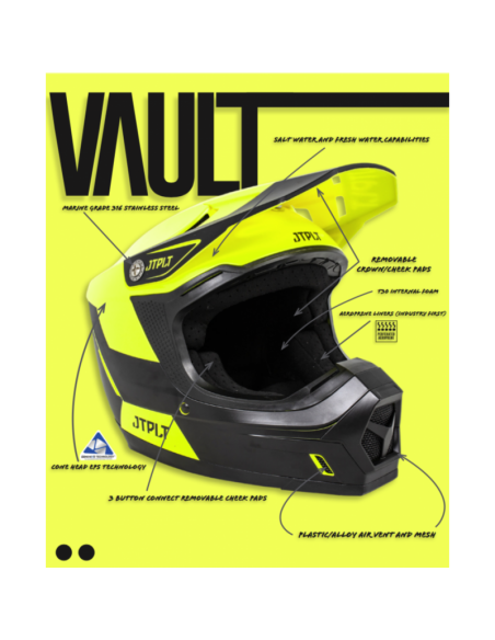 Casque VAULT Jaune JETPILOT