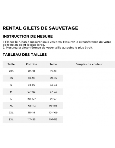 Gilet Rental Jobe Rouge