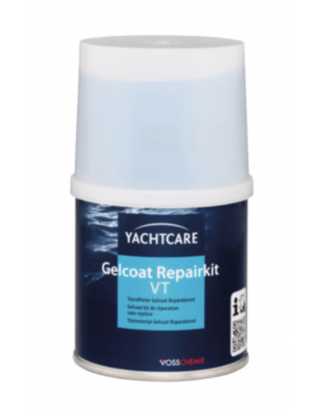 Kit de réparation gelcoat Yachtcare spatulable - blanc Mal 9010 - 190 g