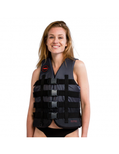 Gilet nylon 4 boucles Jobe Noir