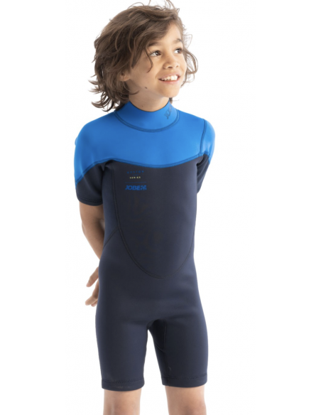 JOBE BOSTON 2MM SHORTY COMBINAISON ENFANT BLEU - F2RJET