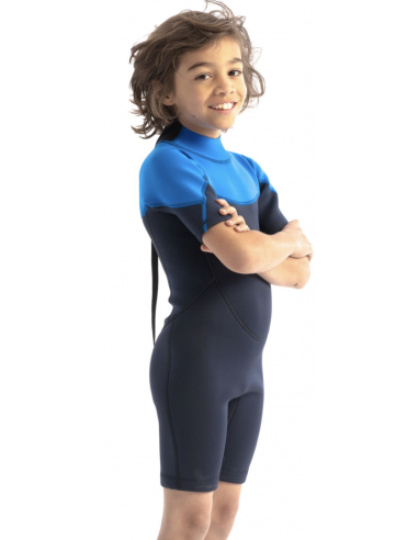 JOBE BOSTON 2MM SHORTY COMBINAISON ENFANT BLEU - F2RJET