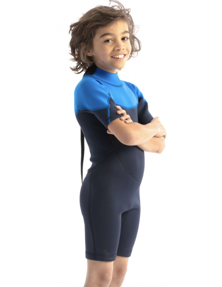 JOBE BOSTON 2MM SHORTY COMBINAISON ENFANT BLEU - F2RJET