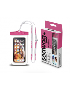 Pochette smartphone étanche SEAWAG 6,8" blanc & rose