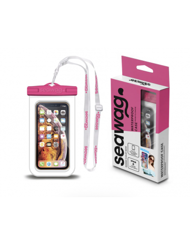 Pochette smartphone étanche SEAWAG 6,8" blanc & rose