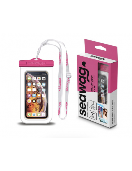 Pochette smartphone étanche SEAWAG 6,8" blanc & rose