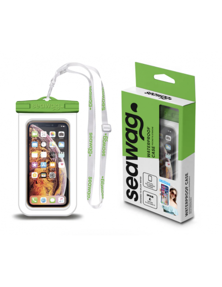 Pochette smartphone étanche SEAWAG 6,8" blanc & vert