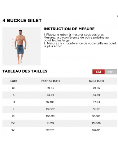 Gilet nylon 4 boucles Yamaha