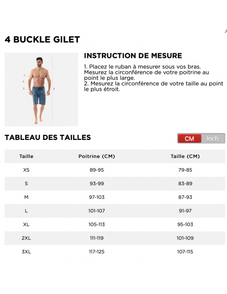 Gilet nylon 4 boucles Yamaha