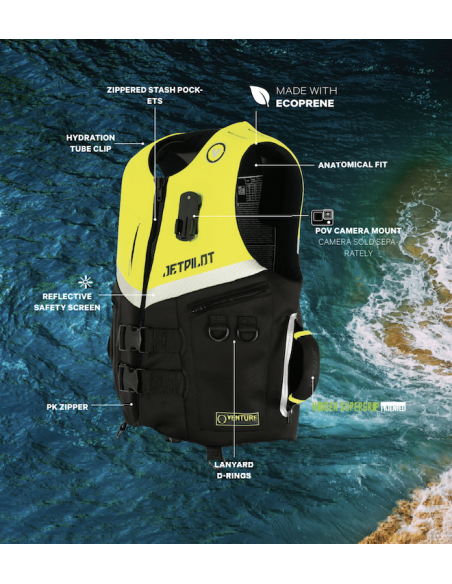 Gilet de sauvetage JetPIlot Venture Rouge