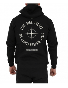 Sweat à capuche Jetpilot Seekers noir W21707 2