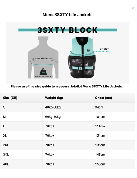 Gilet de sauvetage JetPilot 3SXTY hyperflex Noir