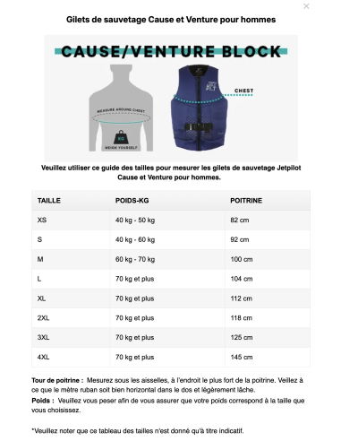 Gilet de sauvetage JetPilot Cause Noir