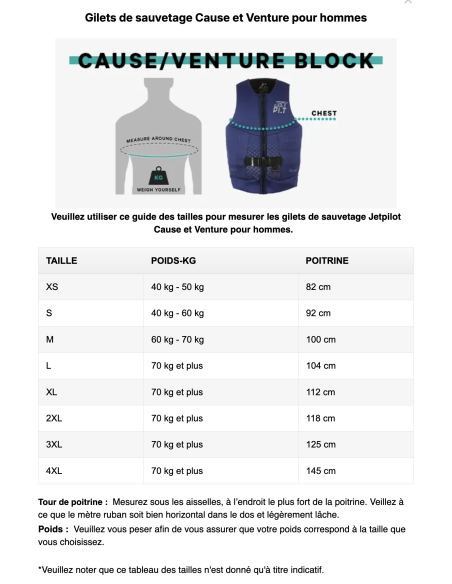 Gilet de sauvetage JetPilot Cause Jaune